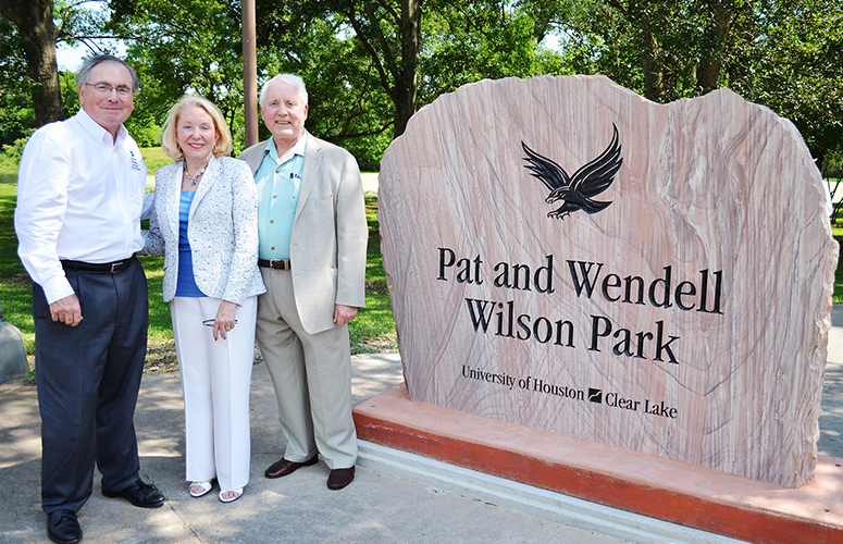 Photograph of Pat and Wendell Wilson Park Dedication.